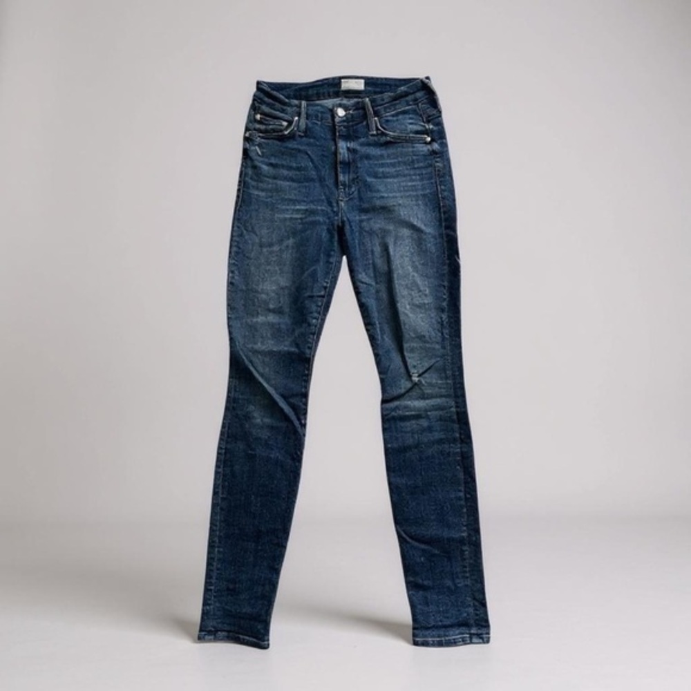 Mother High Waisted Looker Skinny In Getalongs Jeans